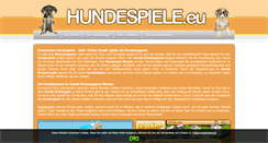 Desktop Screenshot of hundespiele.eu
