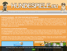 Tablet Screenshot of hundespiele.eu